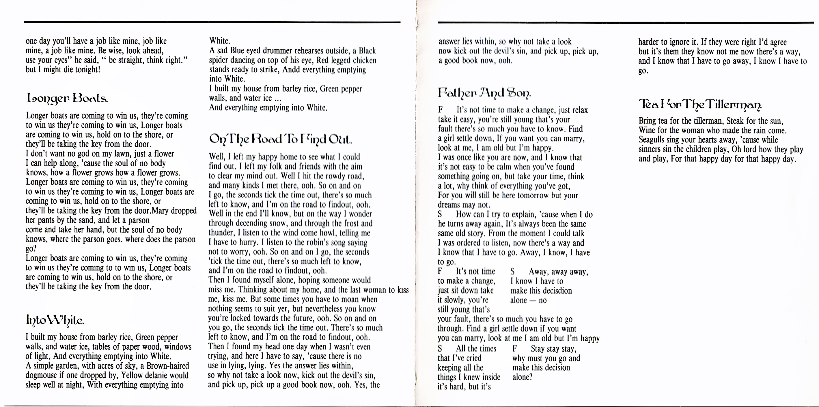 Cat Stevens  Tea For The tillerman : Booklet03  us